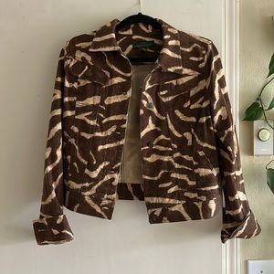 Ralph Lauren woman’s animal print jacket